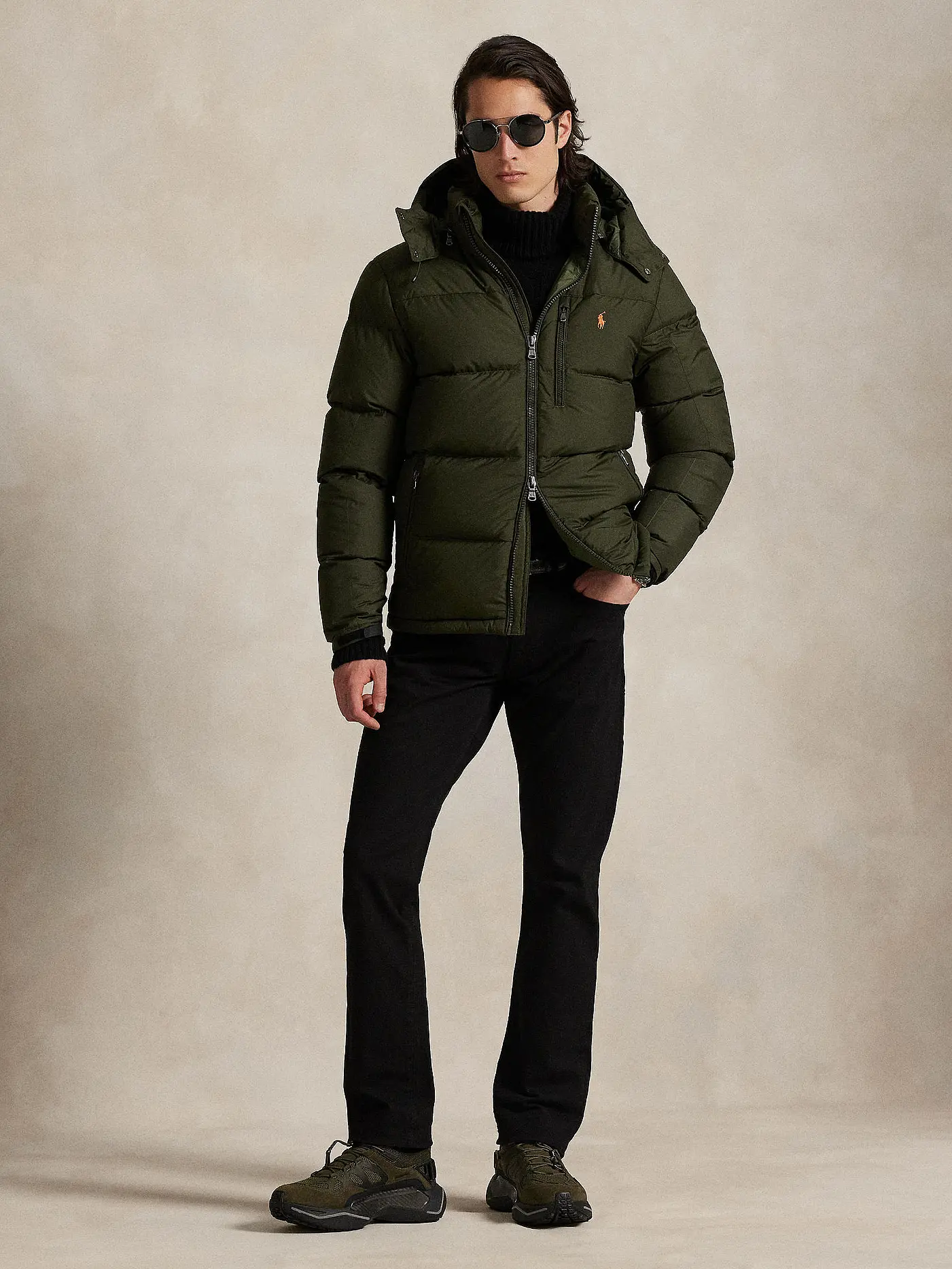 POLO RALPH LAUREN | Daunensteppjacke GORHAM | olive